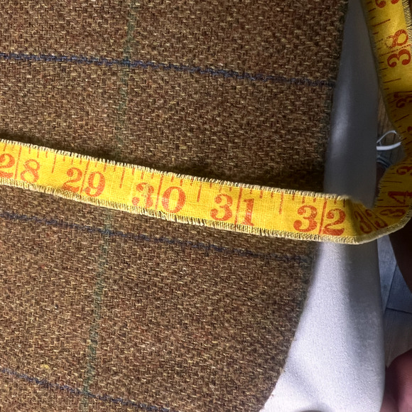 Alan Flusser Mens Brown Suit Jacket Blazer Large Wool Professor Single Breast - Picture 16 of 16